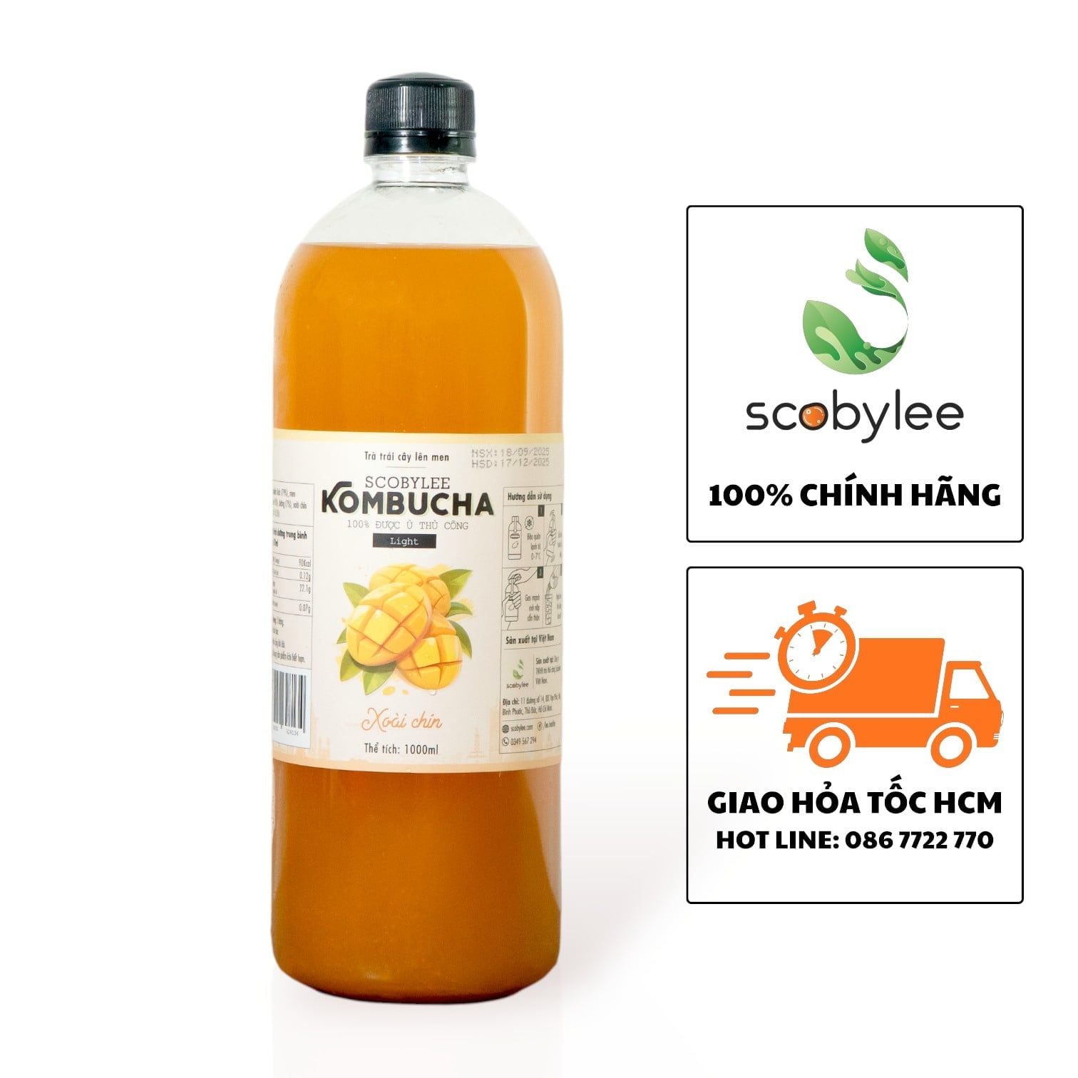 [B] Kombucha Xoài Chín 1000ML