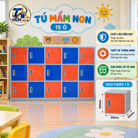 Tủ mầm non 15 ô