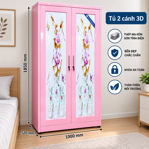 Tủ 2 cánh 3D