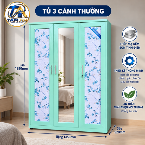 Tủ 3 cánh thường