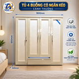 Tủ 4 buồng có ngăn kéo cánh thường