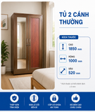 Tủ 2 cánh thường
