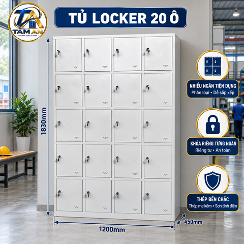 Tủ locker 20 ô