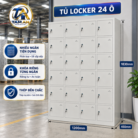 Tủ locker 24 ô