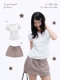  Maru caro skirt 