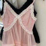  Ariel Cami Black & Pink 