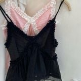  Ariel Cami Black & Pink 
