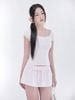  Lindsey Pink Top (áo thun chấm bi hồng ) 