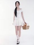  Lindsey Black Top (áo thun chấm bi đen ) 
