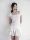  Lindsey Black Top (áo thun chấm bi đen ) 