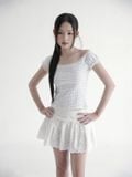  Lindsey Black Top (áo thun chấm bi đen ) 
