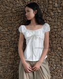  Bow White Top 