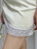  Trixie Cream Silk Skirt 