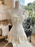  Chloe Cream Skirt ( Chân Váy Kem Bí ) 