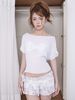  Tiffany White Top ( Áo voan màu trắng) sản phẩm không kèm áo bên trong - 1998beforethedawn 
