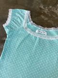  Lindsey Blue Top (áo thun chấm bi xanh ) 