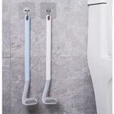 Chổi Cọ Toilet Chữ L Chất Liệu Silicon, Thiết Kế Thông Minh Cọ Rửa Mọi Ngóc Ngách.