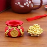 Hũ Đựng Muối Gạo Thần Tài Cầu May Mắn, Tài Lộc - Trang Trí Bàn Thờ, Bàn Làm Việc, Tết Nguyên Đán.