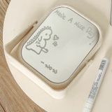 Gương Trang Điểm Lúa Mạch Xoay 360 Độ Để Bàn - Gương Soi Di Động Mini Hai Mặt.