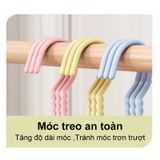 Set 10 Móc Quần Áo Chống Trượt Chất Liệu Thép Bọc Nhựa Cao Cấp Chống Gỉ Sét Cao Cấp Nhiều Màu.