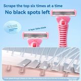 Bộ Dao Cạo Nữ Kèm 6 Đầu Lưỡi Thay Thế - Lưỡi Dao Đa Tầng 6 Lớp Cùng Dải Gel Bôi Trơn Cạo Siêu Sạch.