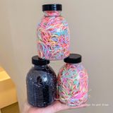 Hũ 1000 Dây Thun Buộc Tóc Nhiều Màu Sắc Dễ Thương Cho Bé Gái.