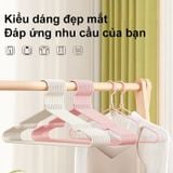 Set 10 Móc Quần Áo Chống Trượt Chất Liệu Thép Bọc Nhựa Cao Cấp Chống Gỉ Sét Cao Cấp Nhiều Màu.