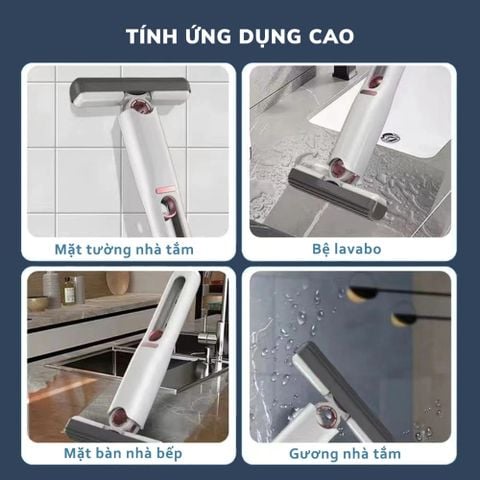 Cây Lau Bếp Tự Vắt Mini – Đầu Lau Thông Minh, Nhỏ Gọn, Tiện Lợi Vệ Sinh Nhà Bếp.