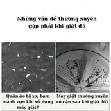 Phao Lọc Cặn Bẩn Máy Giặt Thông Minh - Túi Lọc Loại Bỏ Rác, Sợi Tóc, Bụi Bẩn, Vệ Sinh Lồng Máy Giặt.
