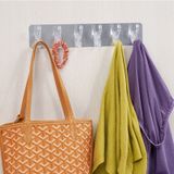 Vỉ 6 Móc Treo Dán Tường Nhà Tắm Siêu Dính Dùng Treo Đồ, Quần Áo, Khăn, Đồ Dùng Nhà Bếp.