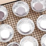 Set 250 Khuôn Giấy Bạc Làm Bánh Tart Bằng Lá Nhôm, Chén Giấy Bạc Làm Khuôn Nướng.