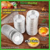 Set 250 Khuôn Giấy Bạc Làm Bánh Tart Bằng Lá Nhôm, Chén Giấy Bạc Làm Khuôn Nướng.