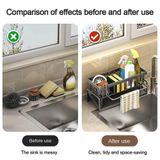 Kệ Để Đồ Rửa Chén Cao Cấp Có Khay Hứng Nước Nghiêng Tiện Lợi, Loại Dày Sơn Tĩnh Điện.