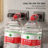 Móc Kẹp Treo Cây Lau Nhà Inox Cao Cấp Có Móc Treo - Kèm Keo Dán Tường Siêu Chắc.