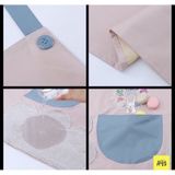 Tạp Dề Nhà Bếp Có Túi Đựng Tiện Lợi Chống Thấm - Chống Văng Dầu Mỡ In Họa Tiết Dễ Thương.