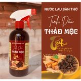 Nước Lau Bàn Thờ Thảo Mộc, Tinh Dầu Thảo Mộc Làm Sạch Bàn Thờ Dung Tích 500ML.