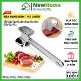 Búa Đập Thịt 2 Đầu Giã Gừng, Đập Tỏi, Đập Đá Thông Minh 3 Trong 1.