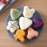Khuôn Làm Cơm Nắm Onigiri Kiểu Nhật Cho Bé Set 7 Món Mẫu Mới.