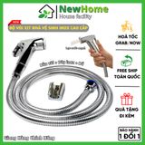 Bộ Vòi Xịt Vệ Sinh Nhà Tắm Chất Liệu Inox Không Gỉ Cao Cấp - Lực Nước Cực Mạnh.