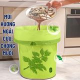 Túi Đựng Rác Hương Ngải Cứu Đuổi Ruồi Muỗi và Côn Trùng Có Quai Xách Tiện Dụng.