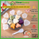 Khuôn Làm Cơm Nắm Onigiri Kiểu Nhật Cho Bé Set 7 Món Mẫu Mới.