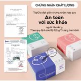Thùng 30 Gói Giấy Ăn TopGia 3 Màu Cao Cấp 4 Lớp Dày Dặn, Mềm Mịn, An Toàn Cho Da.