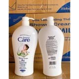Sữa Tắm Dê Care 9X Làm Sạch và Mềm Da Một Cách Tự Nhiên - Dung Tích 1200ml.