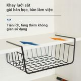 Khay Lưới Sắt Treo Gầm Bàn Làm Việc, Kệ Tủ Bếp Thiết Kế Thông Minh, Tiện Lợi - Tiết Kiệm Diện Tích.