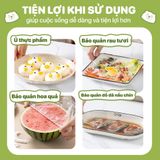 Túi Màng Bọc Thực Phẩm TOPGIA Dạng Rút Treo Tường Tiện Lợi - Chất Liệu PE An Toàn, Chun Siêu Bền, Gói 300 Cái.