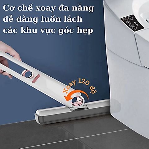 Cây Lau Bếp Tự Vắt Mini – Đầu Lau Thông Minh, Nhỏ Gọn, Tiện Lợi Vệ Sinh Nhà Bếp.