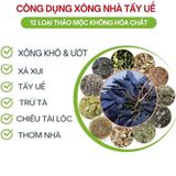 Gói 12 Loại Thảo Mộc 100gr - Xông Nhà, Tẩy Uế, Lau Bàn Thờ, Sàn Nhà, Khử Mùi Thơm Phòng, Xả Xui.