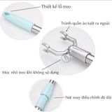 Cây Phơi Quần Áo Bằng Inox Kéo Dài 142cm Thể Kéo Dài - Xếp Gọn Tiện Lợi.