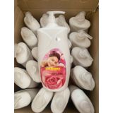 Sữa Tắm Dê Hoa Hồng Chiết Xuất Vitamin A Giúp Da Trắng Hồng, Mềm Mịn Tự Nhiên.