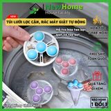 Phao Lọc Cặn Bẩn Máy Giặt Thông Minh - Túi Lọc Loại Bỏ Rác, Sợi Tóc, Bụi Bẩn, Vệ Sinh Lồng Máy Giặt.